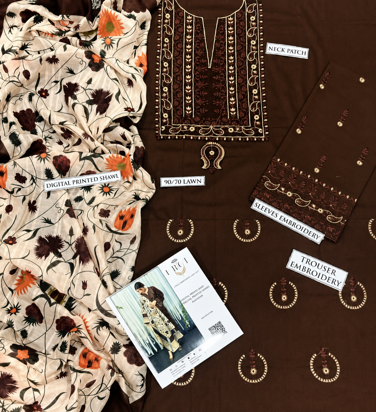 Urge Lawn Embroidered 3 Piece | UG245
