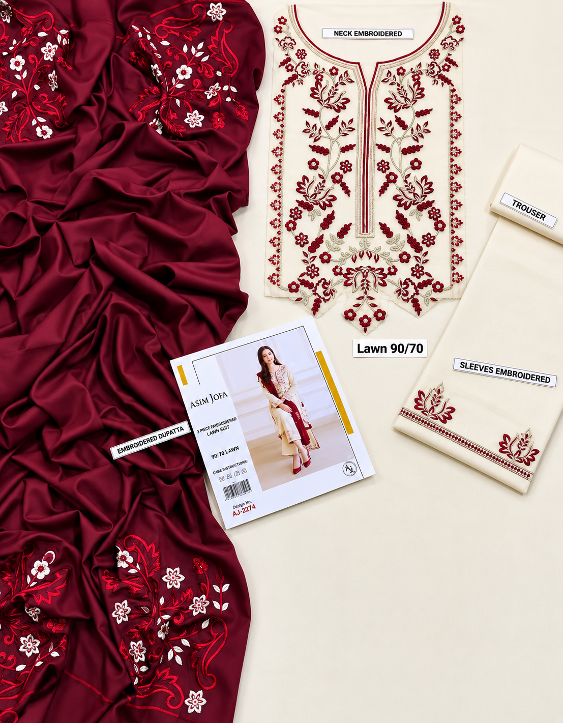 Urge Lawn Embroidered 3 Piece | UG251