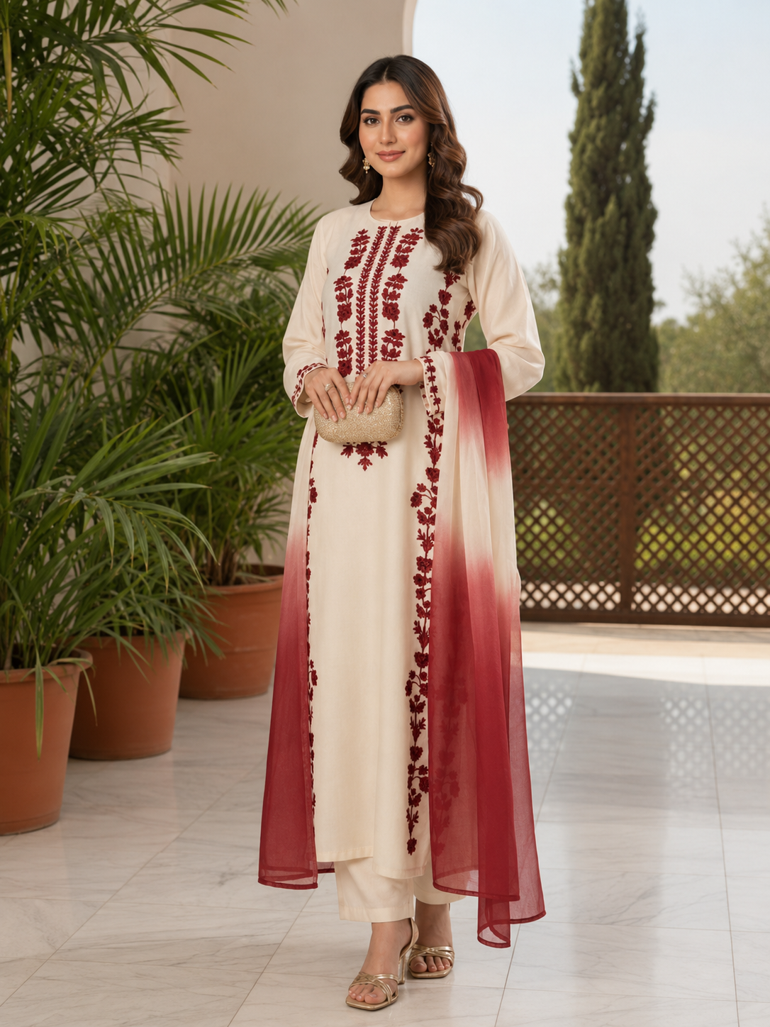 Urge Lawn Embroidered 3 Piece | UG241