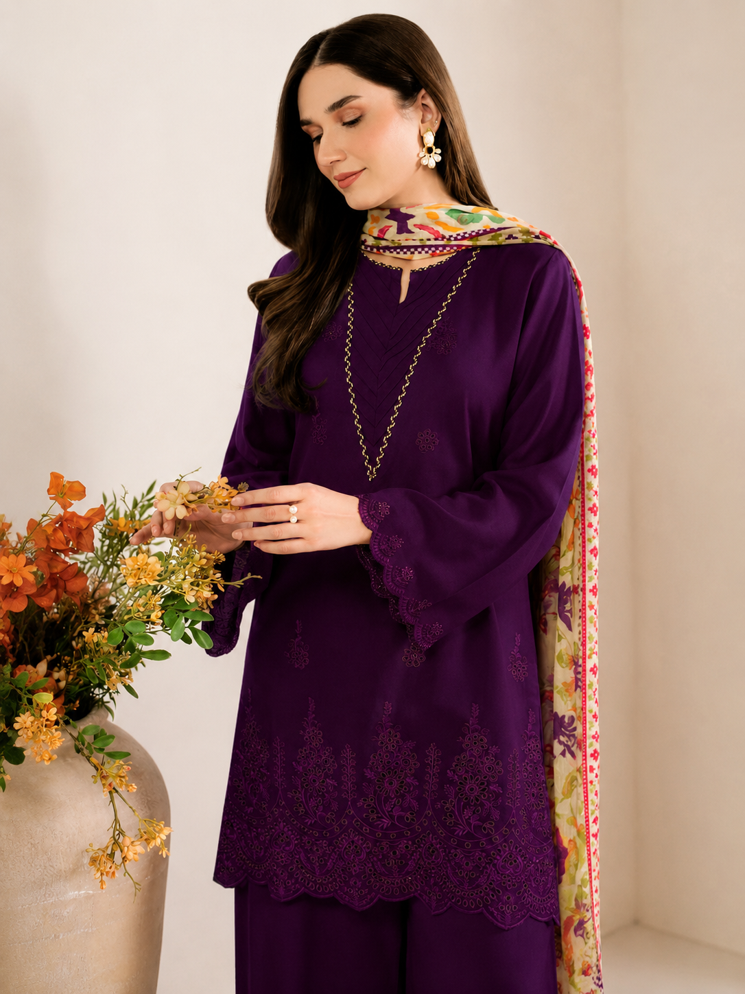 Sapphire Lawn Embroidered 3 Piece | SP132