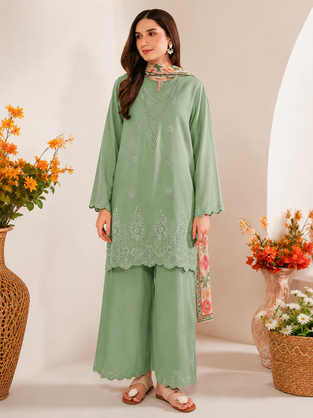 Sapphire Lawn Embroidered 3 Piece | SP133