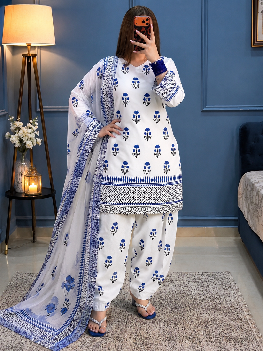 Maria B Silk Digital Printed 3 Piece | MB219