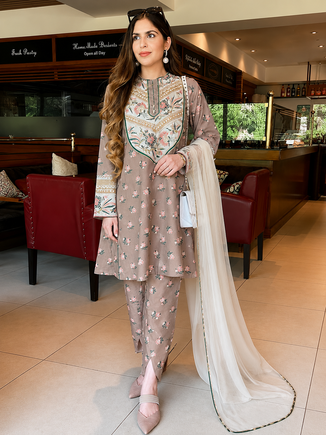 Sapphire Silk Embroidered 3 Piece | SP550