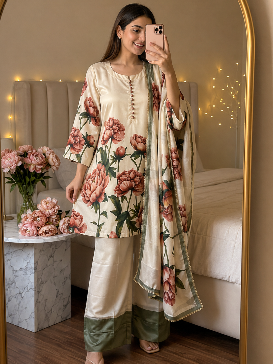 Maria B Silk Digital Printed 3 Piece | MB226