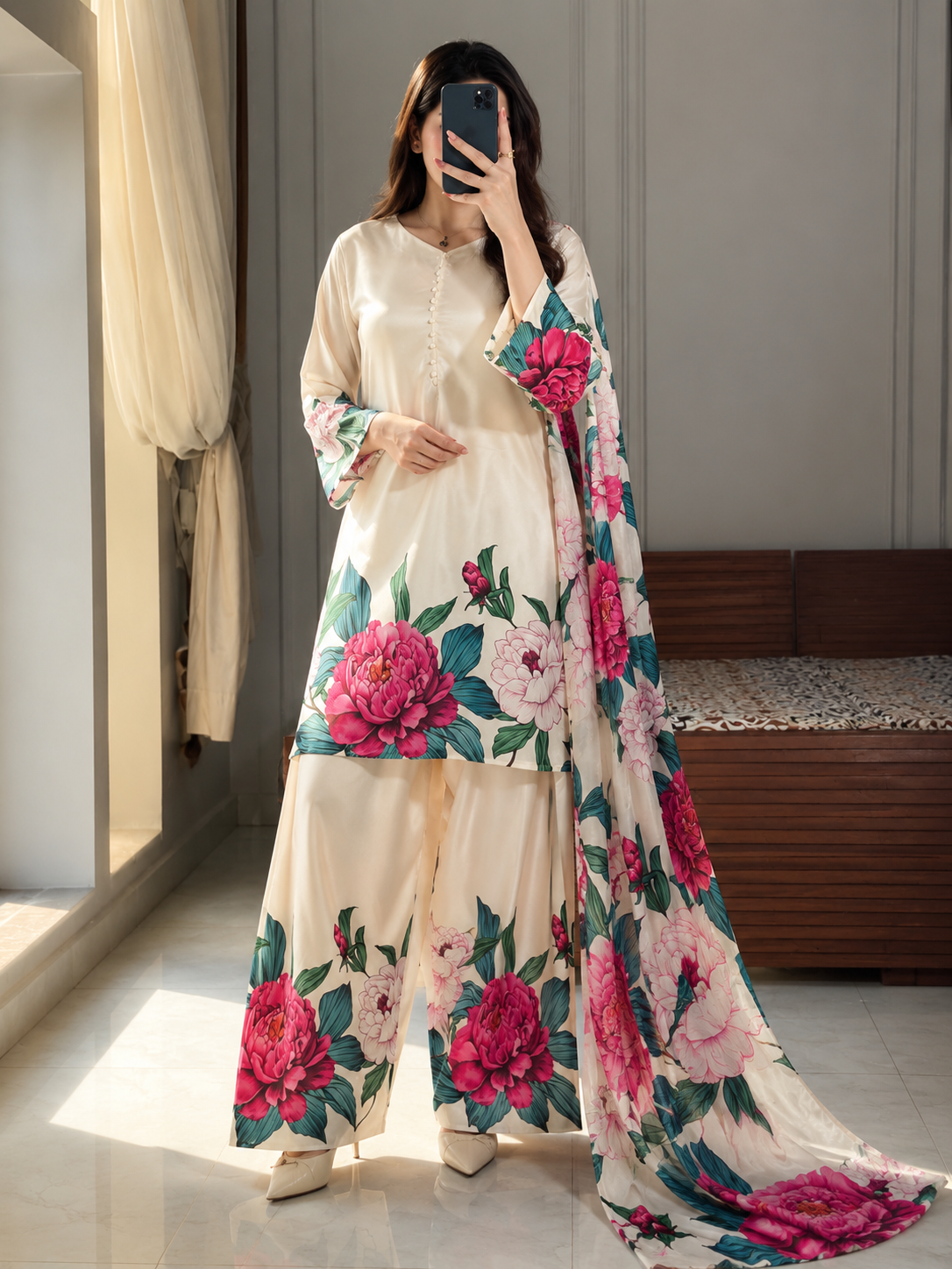 Maria B Silk Digital Printed 3 Piece | MB231