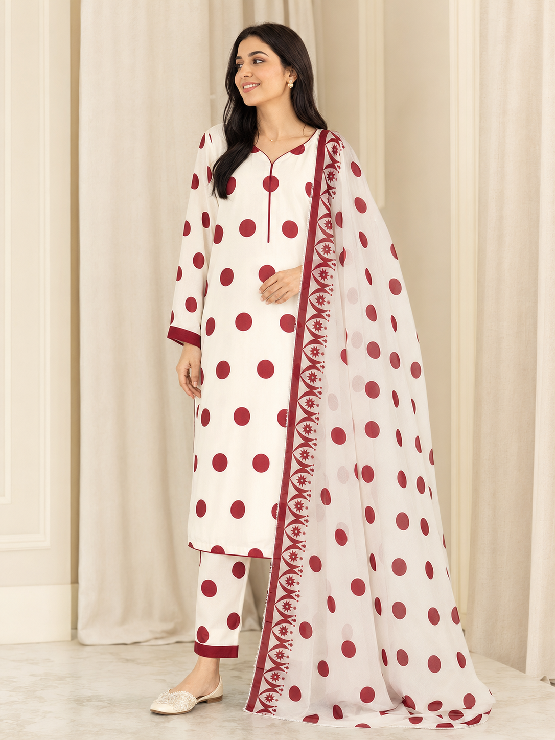 Maria B Silk Digital Printed 3 Piece | MB252