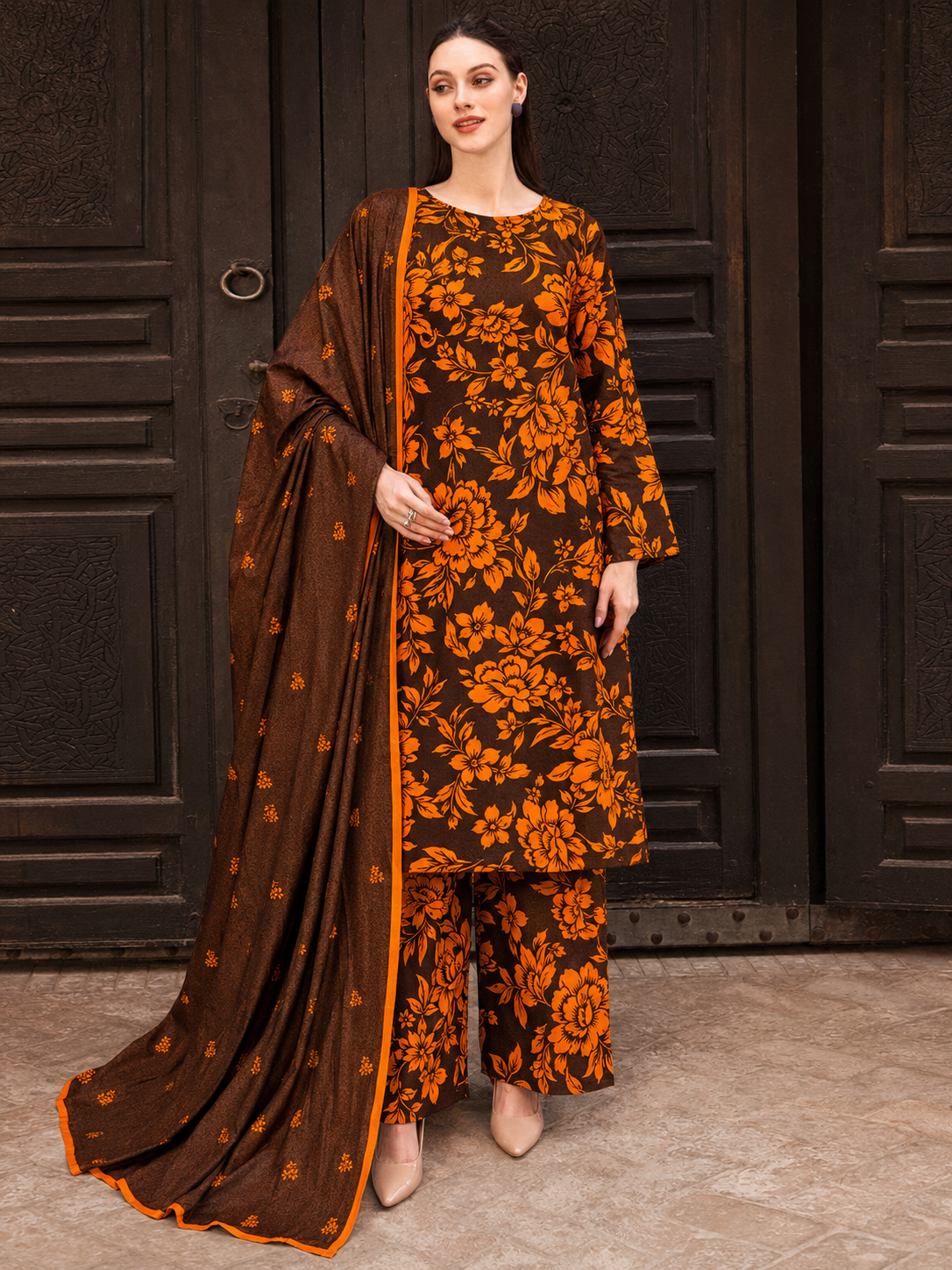 Maria B Linen Digital Printed 3 Piece | MB302