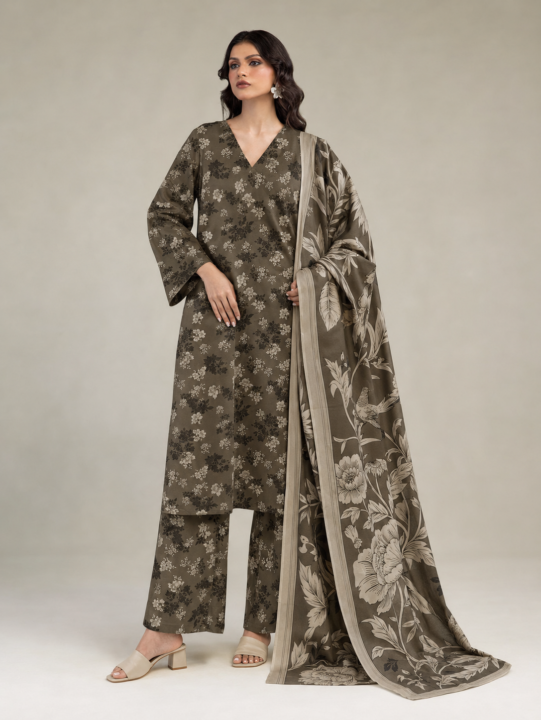 Maria B Linen Digital Printed 3 Piece | MB305