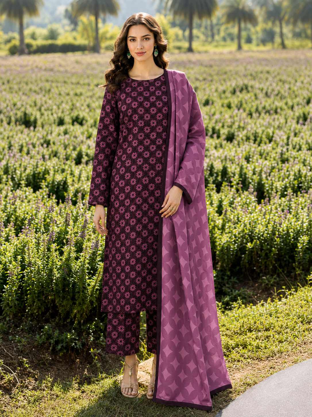 Maria B Linen Digital Printed 3 Piece | MB310