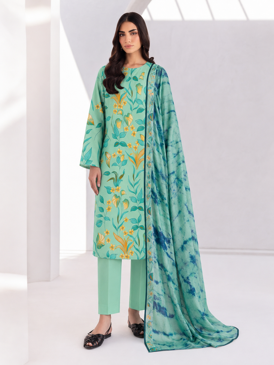 Maria B Linen Digital Printed 3 Piece | MB312
