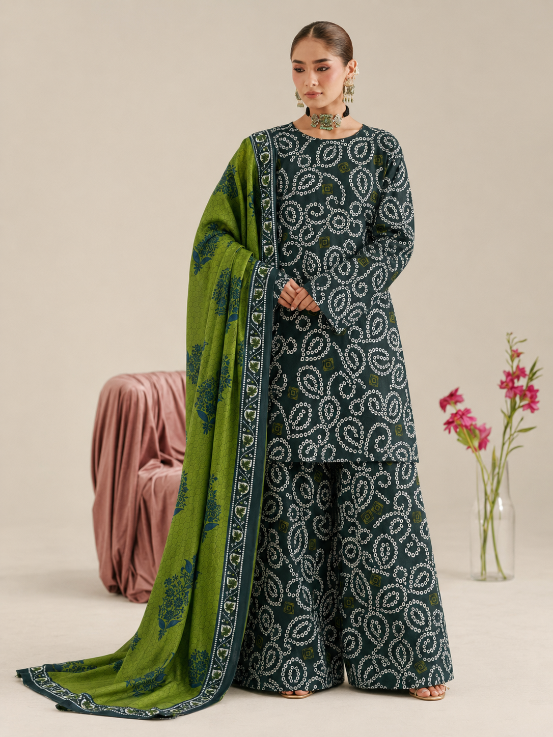 Maria B Linen Digital Printed 3 Piece | MB314
