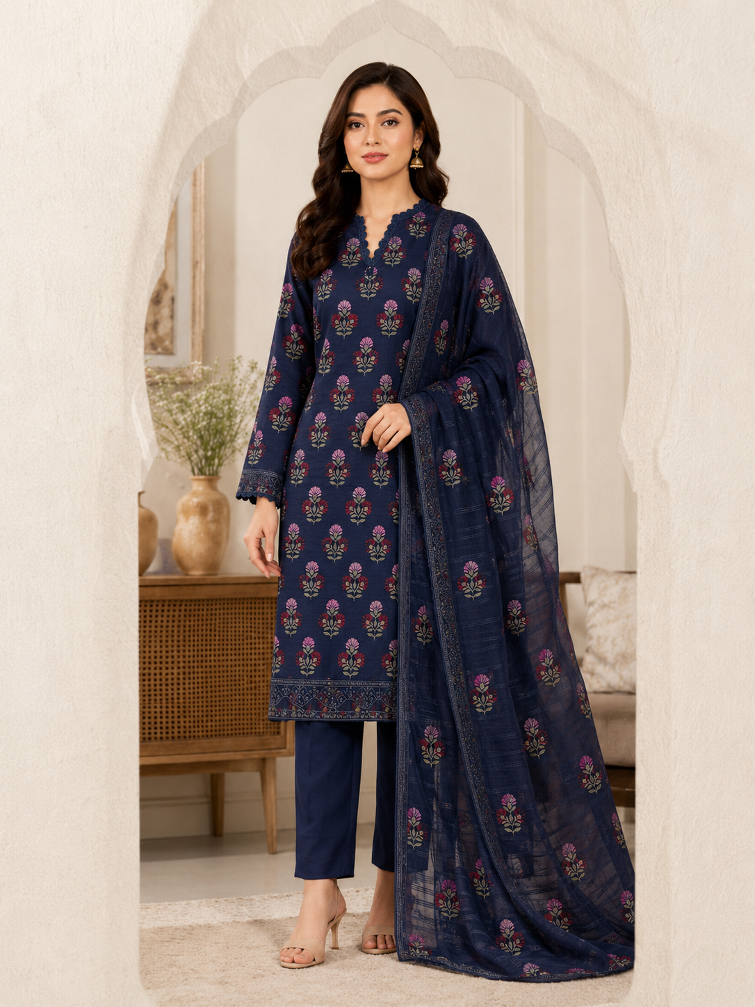 Bareeze Lawn Embroidered 3 Piece | BZ229