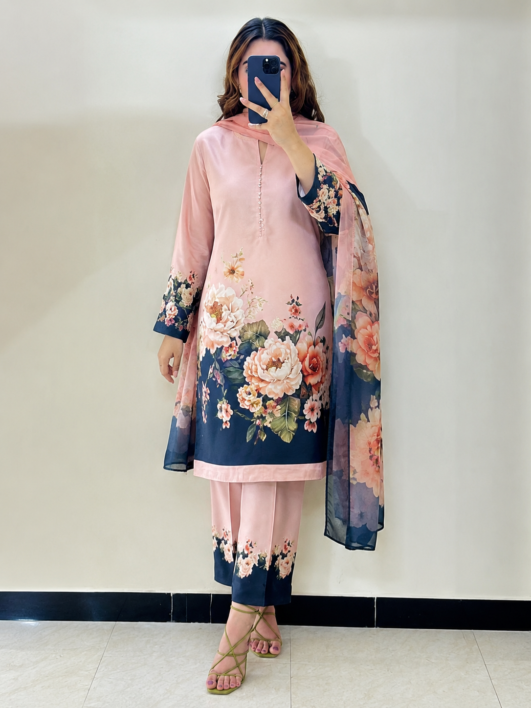 Maria B Silk Digital Printed 3 Piece | MB212