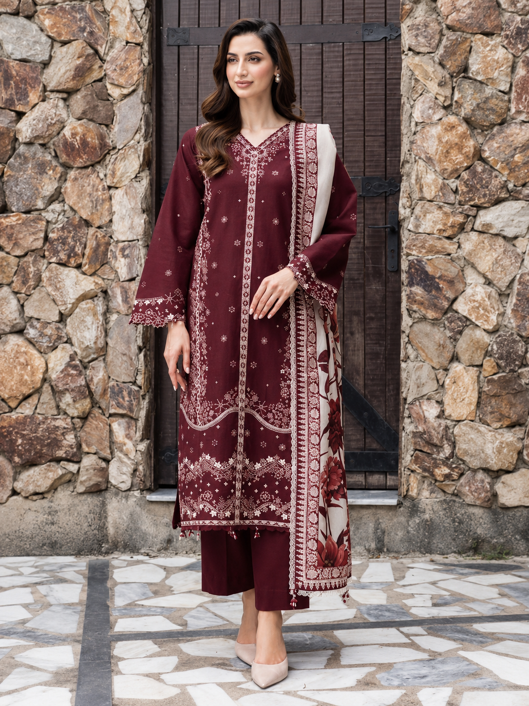Urge Lawn Embroidered 3 Piece | UG221