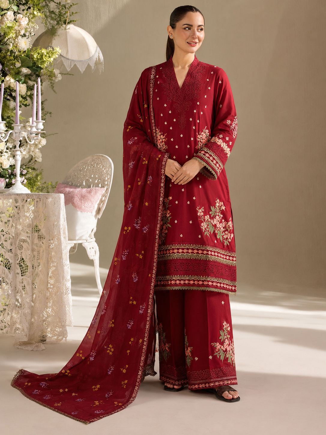 Sobia Nazir Lawn Embroidered 3 Piece | SN313