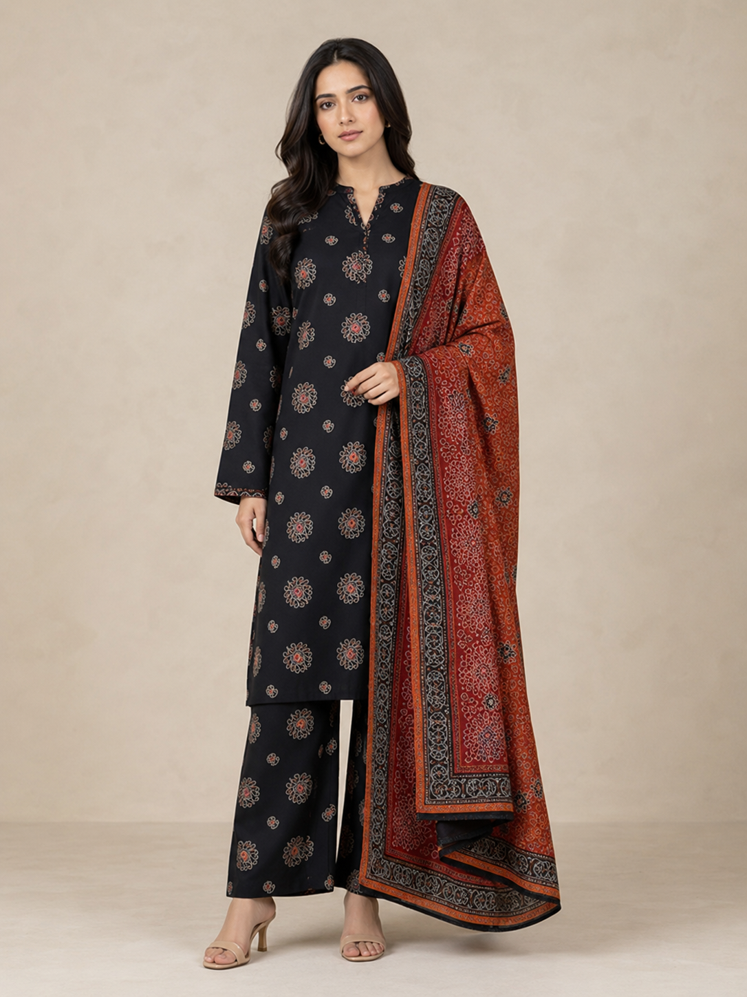 Orient Lawn Digital Printed 3 Piece | OT101
