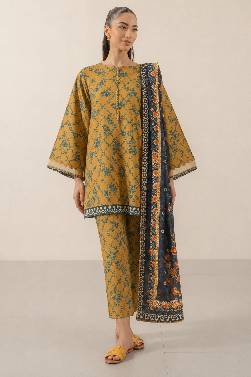 Ego Lawn Digital Printed 3 Piece | EO100