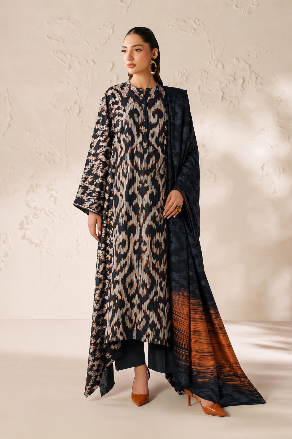 Baroque Lawn Digital Printed 3 Piece | BQ137