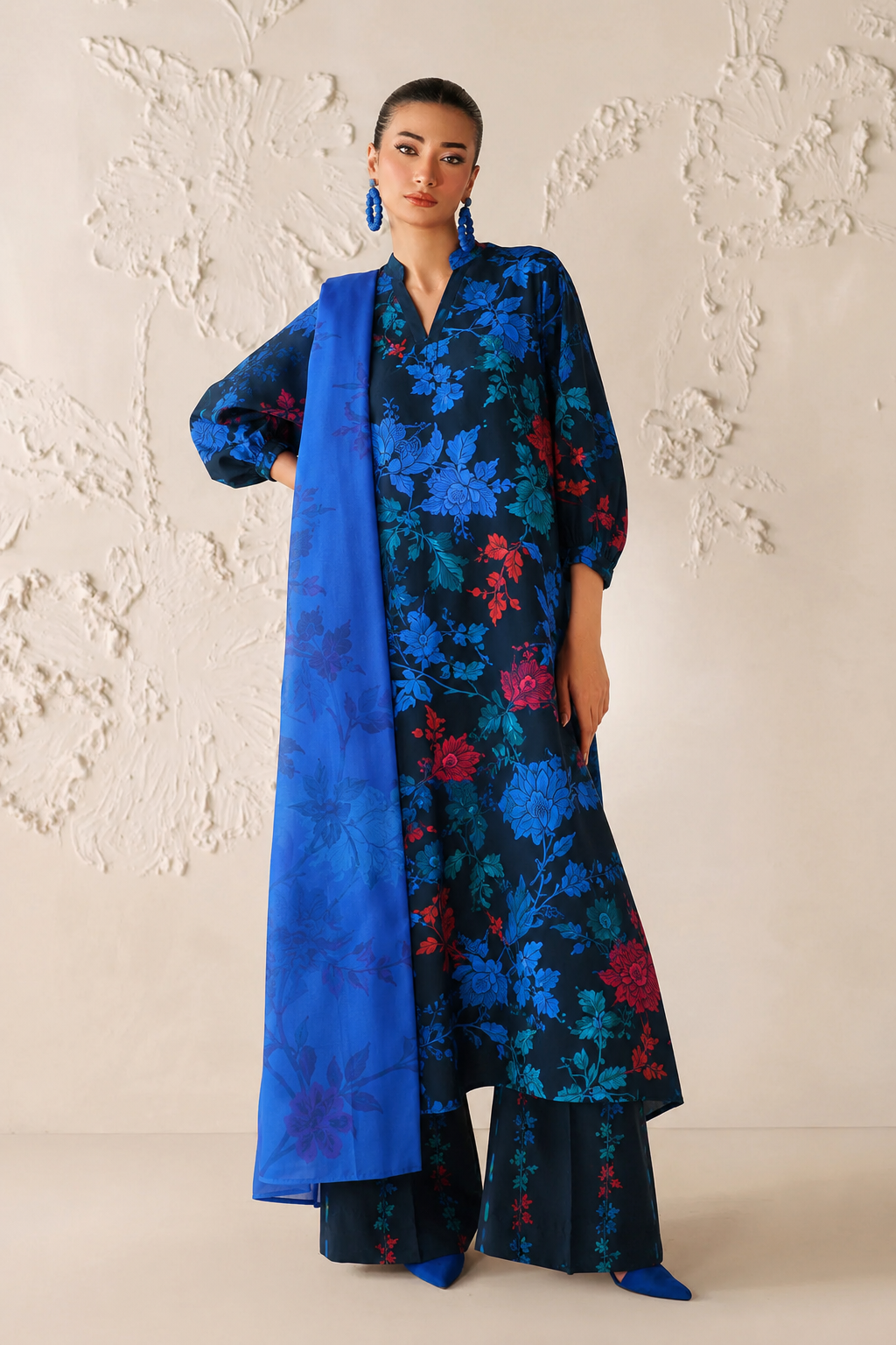 Baroque Lawn Digital Printed 3 Piece | BQ138