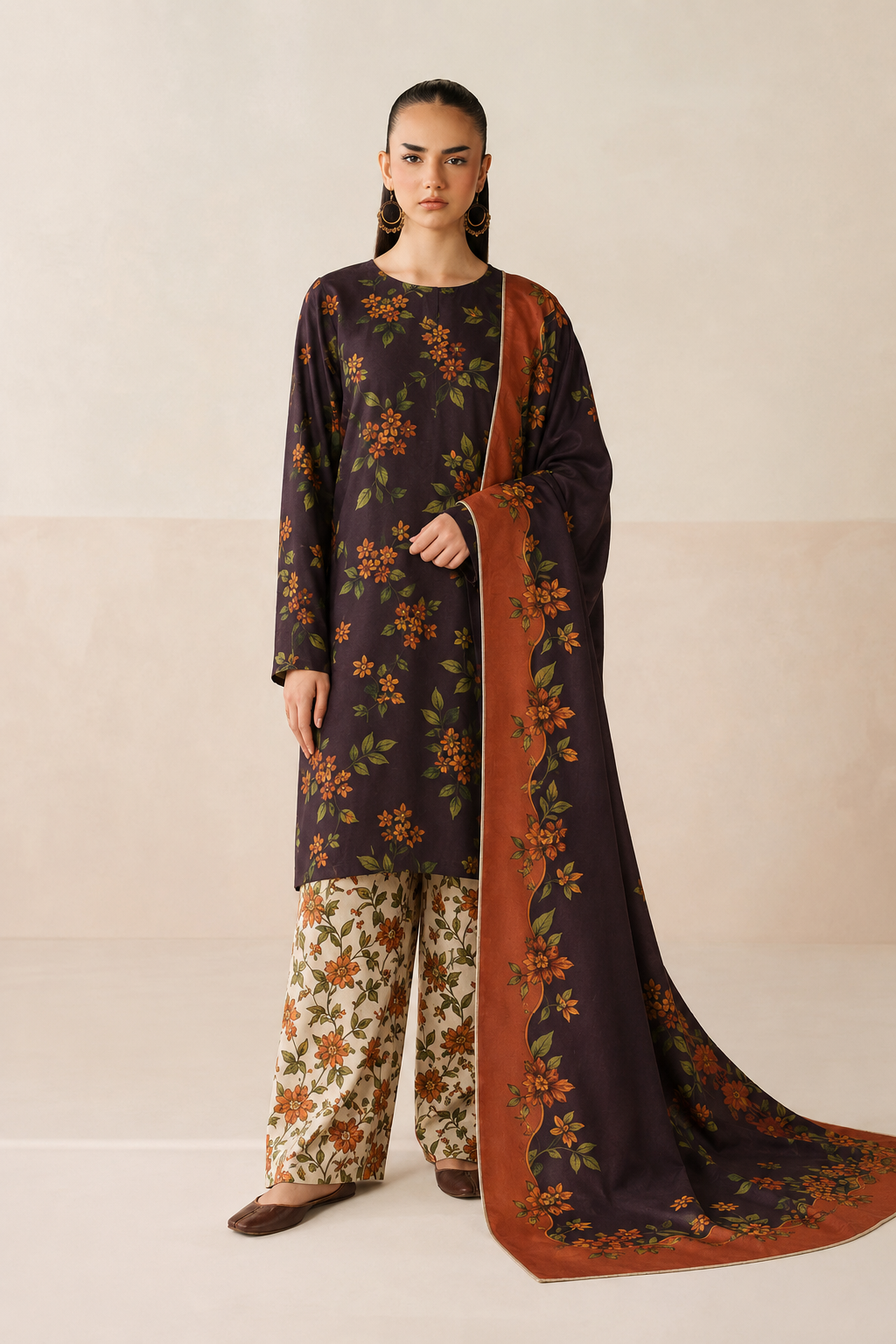 Baroque Lawn Digital Printed 3 Piece | BQ139