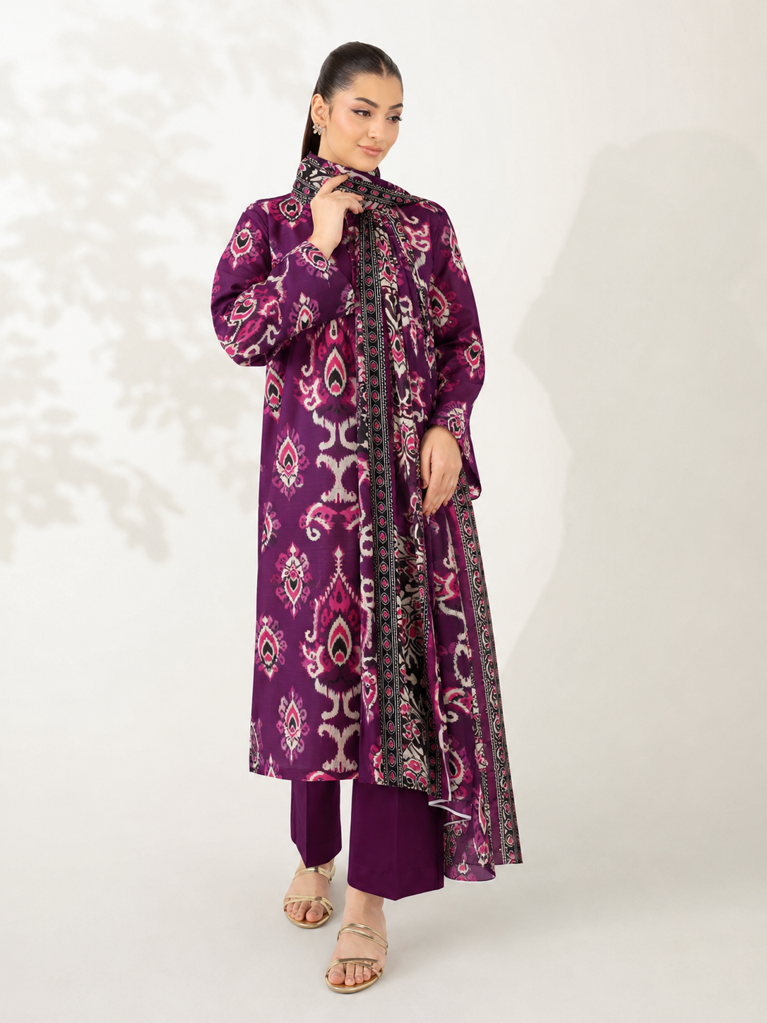 Nishat Lawn Digital Printed 3 Piece | TN101