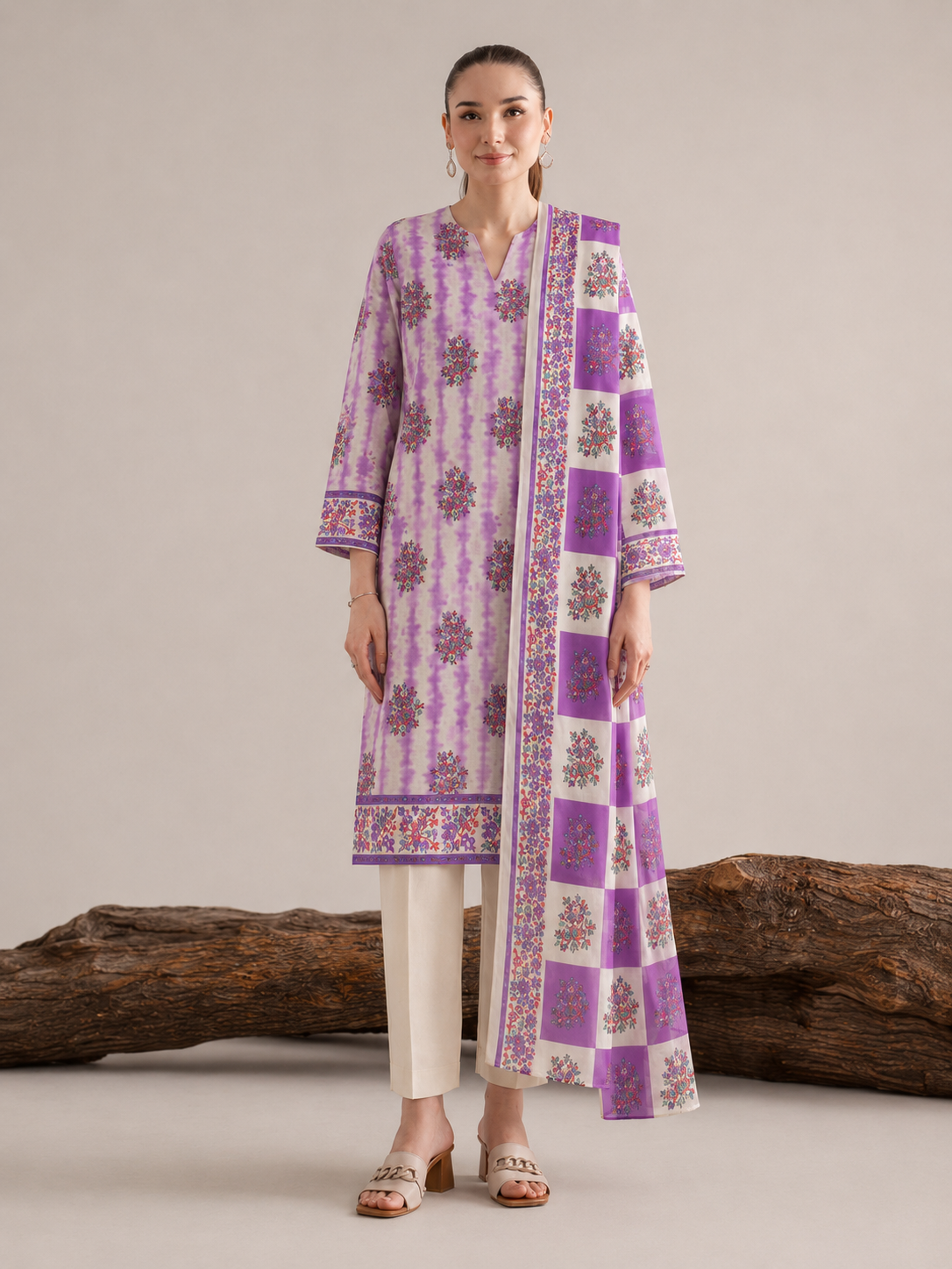 Nishat Lawn Digital Printed 3 Piece | TN102