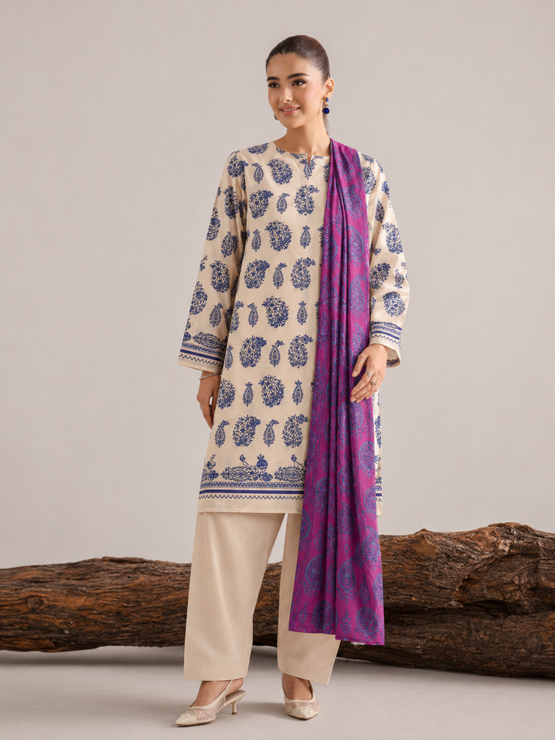 Nishat Lawn Digital Printed 3 Piece | TN106