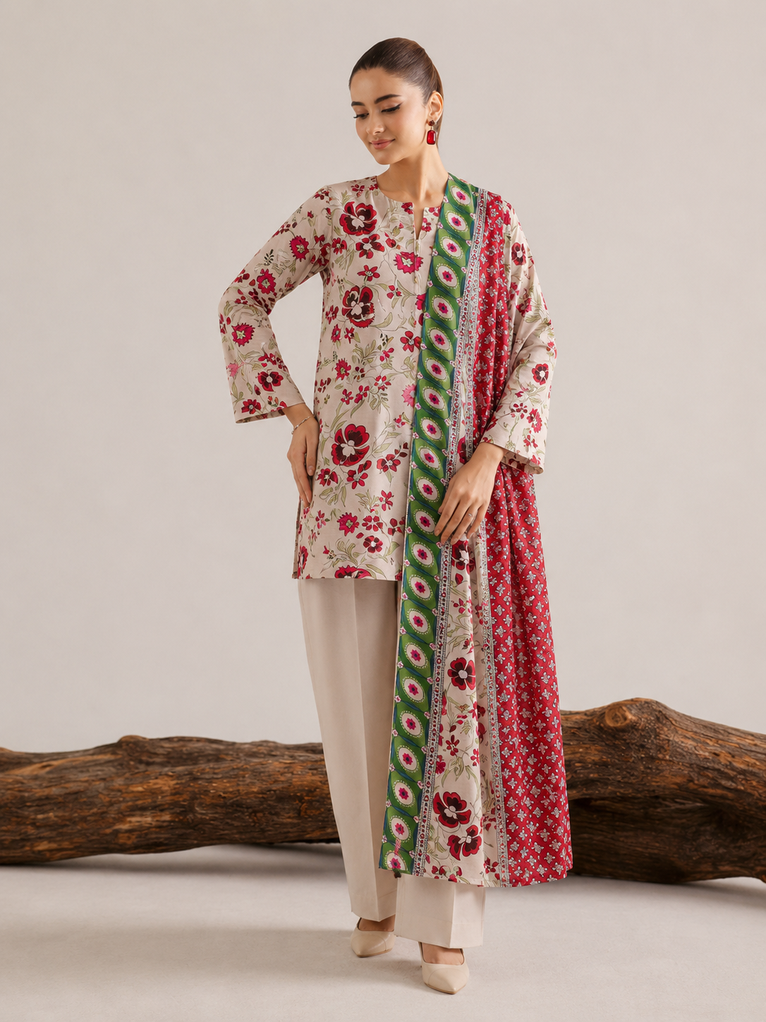 Nishat Lawn Digital Printed 3 Piece | TN105