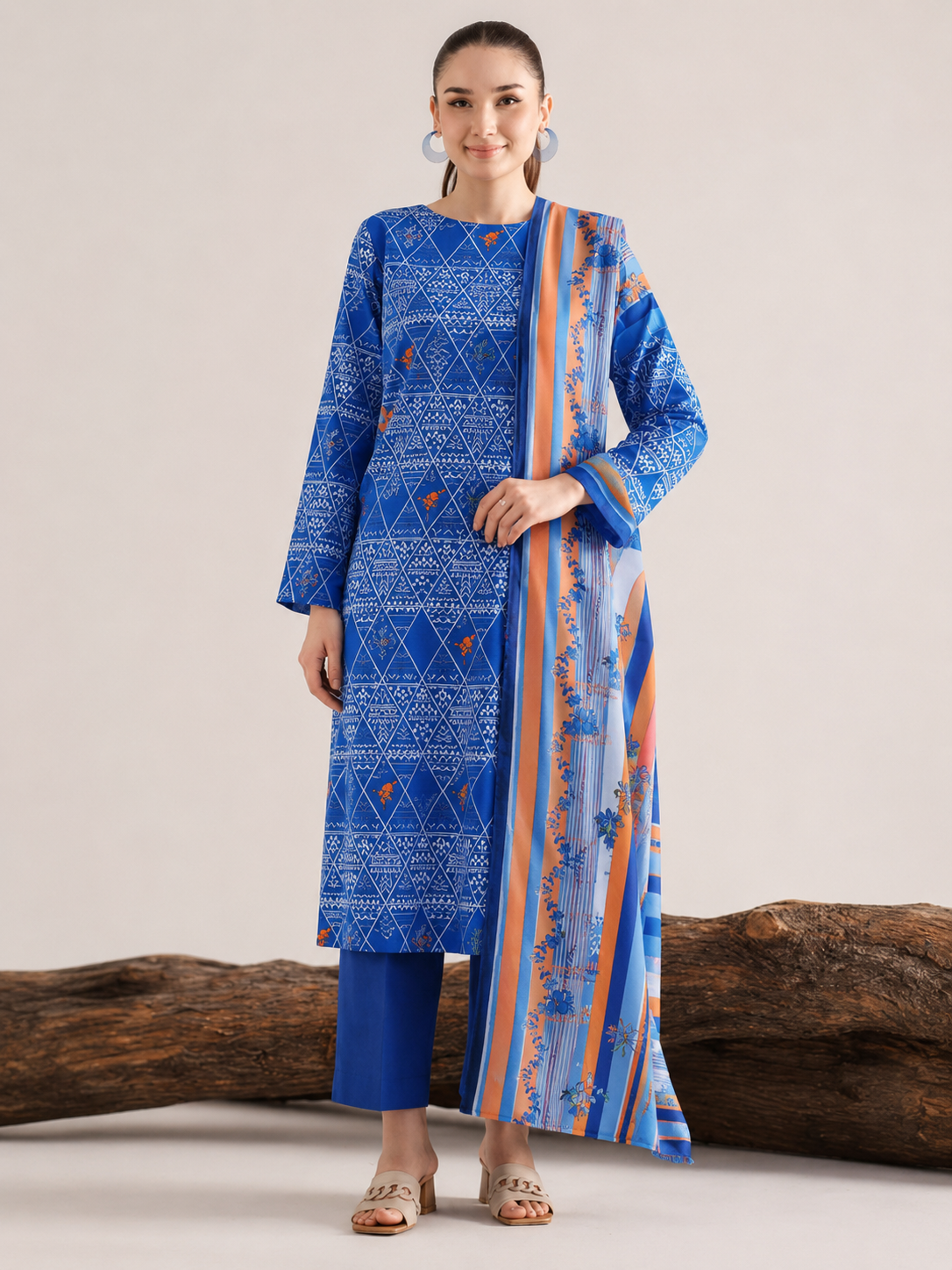 Nishat Lawn Digital Printed 3 Piece | TN104