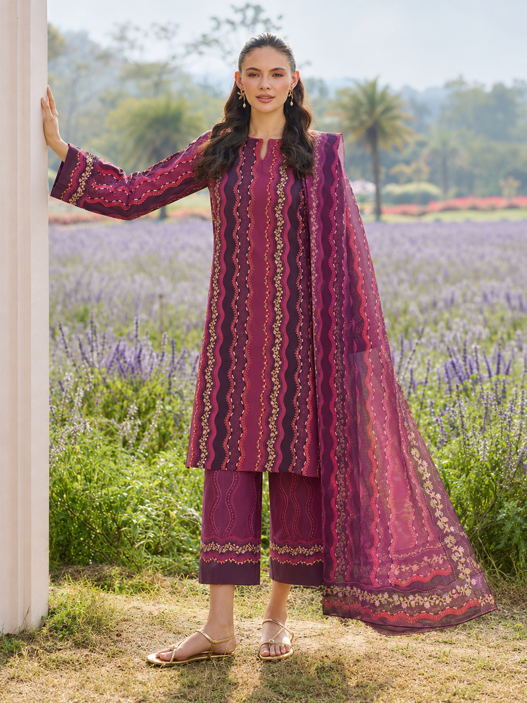 Farasha Lawn Digital Printed 3 Piece | FA101
