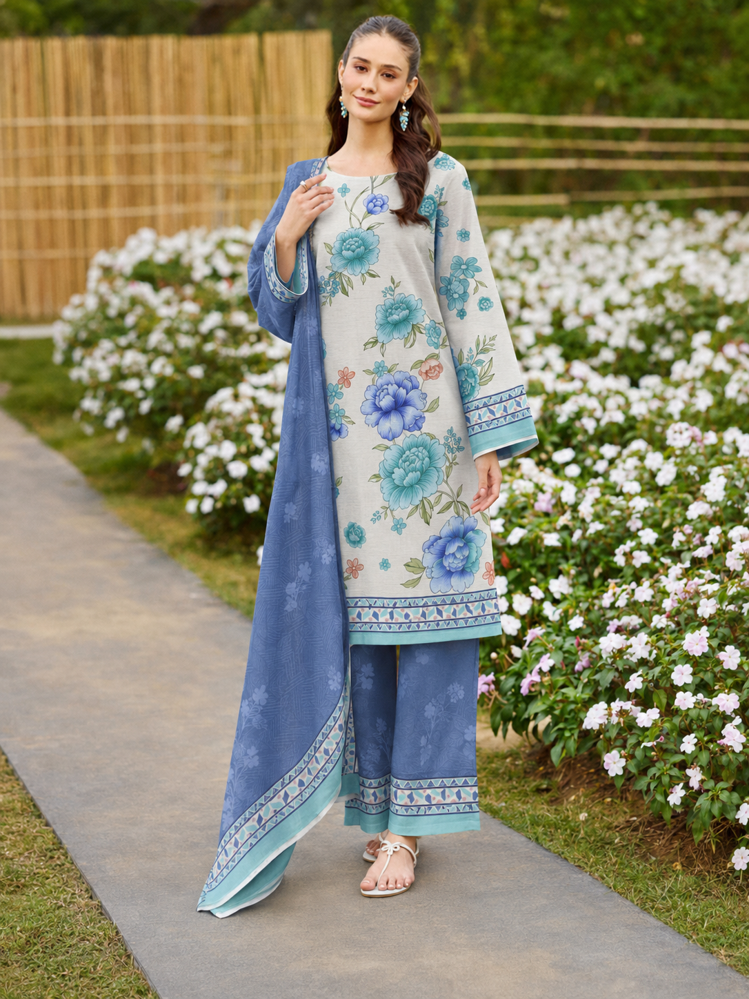 Farasha Lawn Digital Printed 3 Piece | FA103