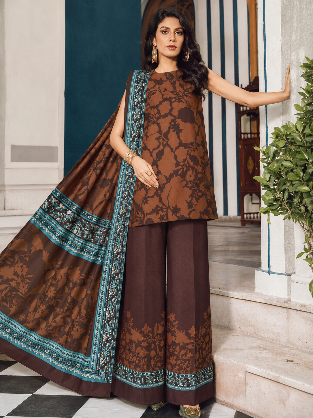 Maria B Lawn Digital Printed 3 Piece | MB201