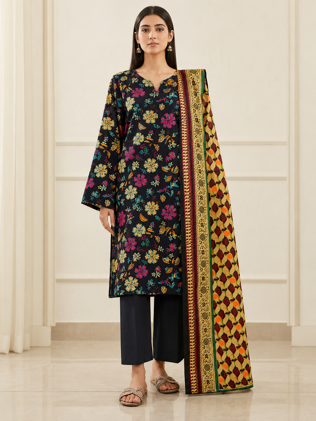 Saya Lawn Digital Printed 3 Piece | AY101