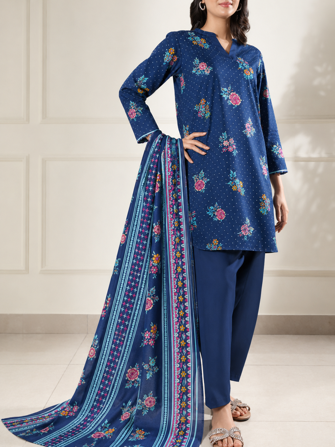 Saya Lawn Digital Printed 3 Piece | AY107