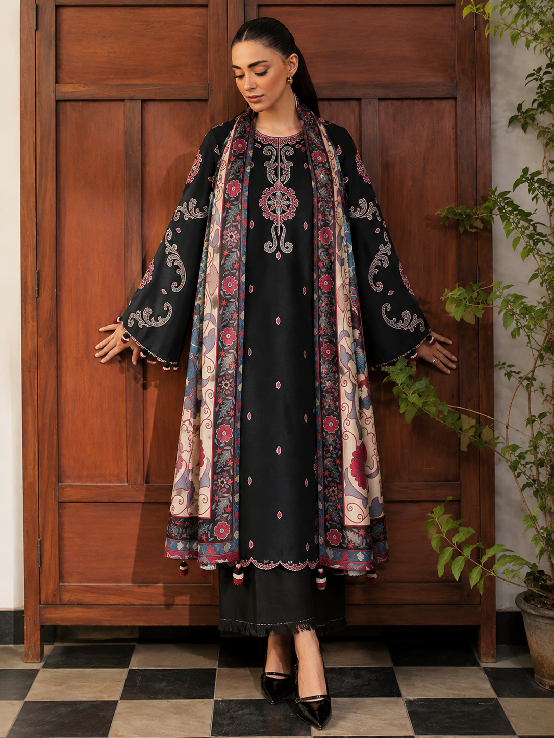 Batik Lawn Embroidered 3 Piece | BK217