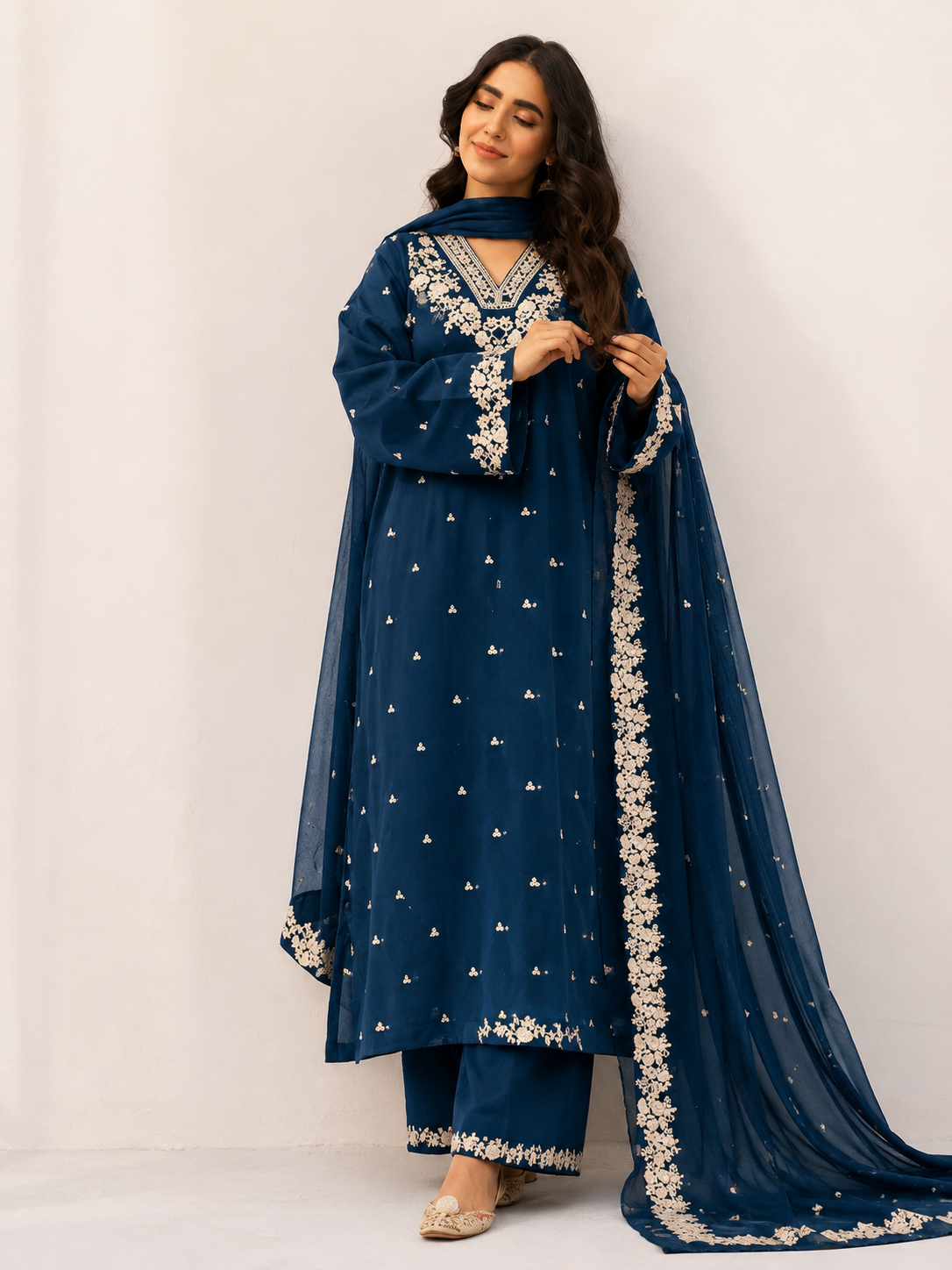 Rozana Lawn Embroidered 3 Piece | RA112