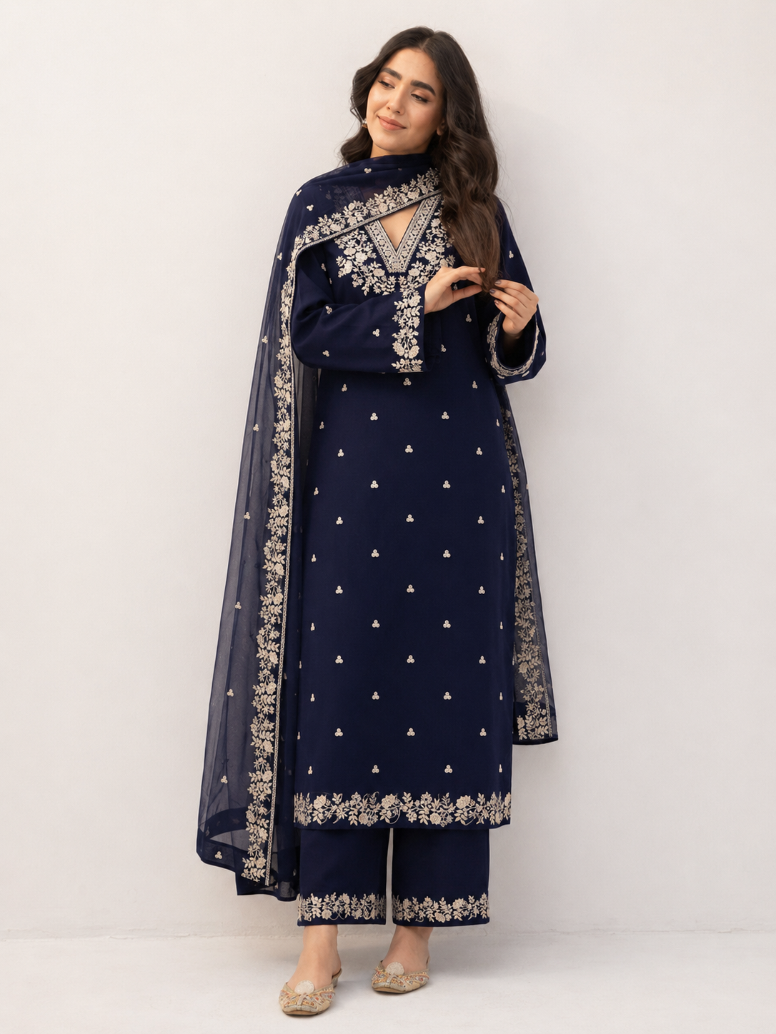 Rozana Lawn Embroidered 3 Piece | RA111