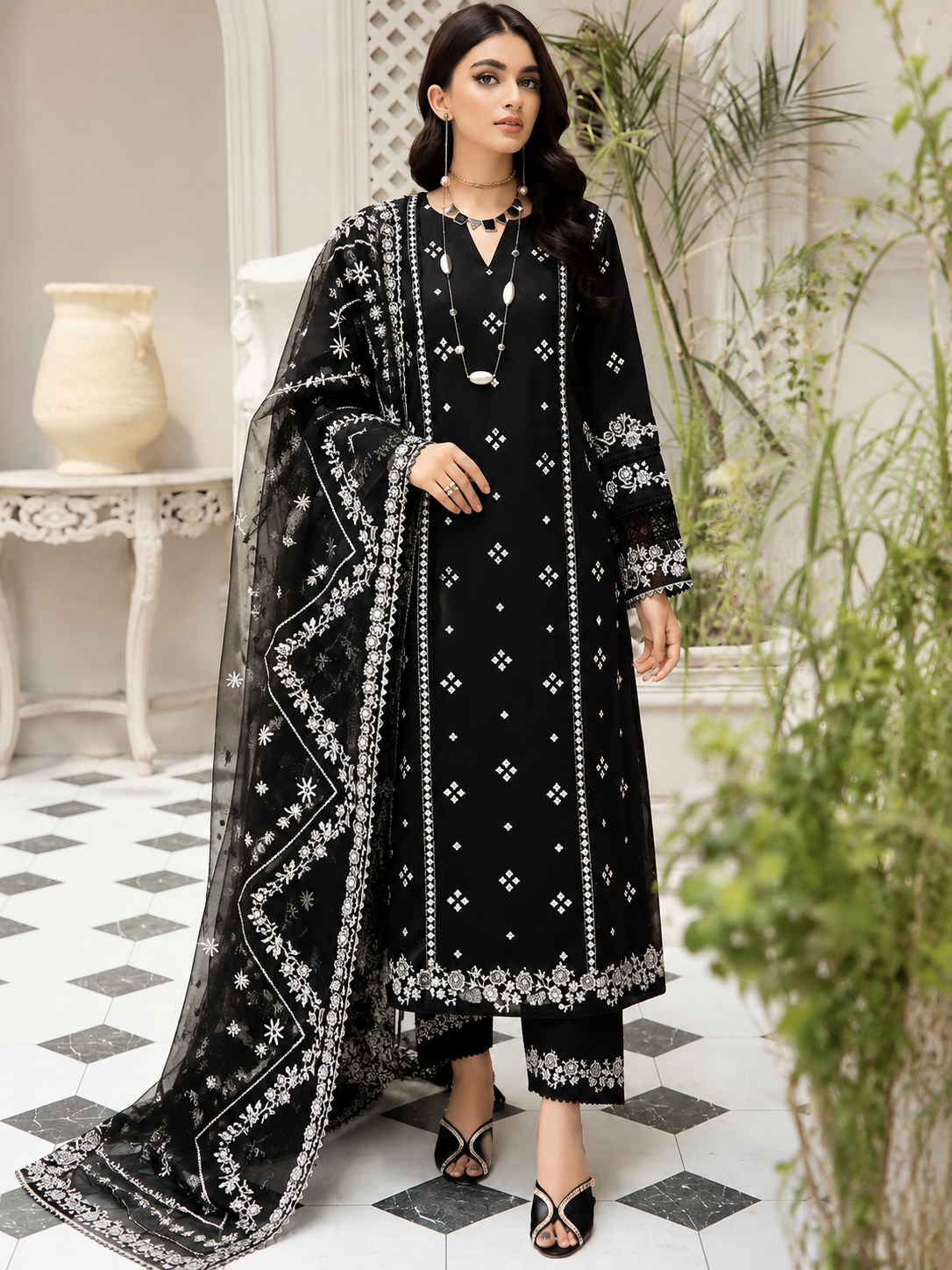 Bareeze Lawn Embroidered 3 Piece | BZ224