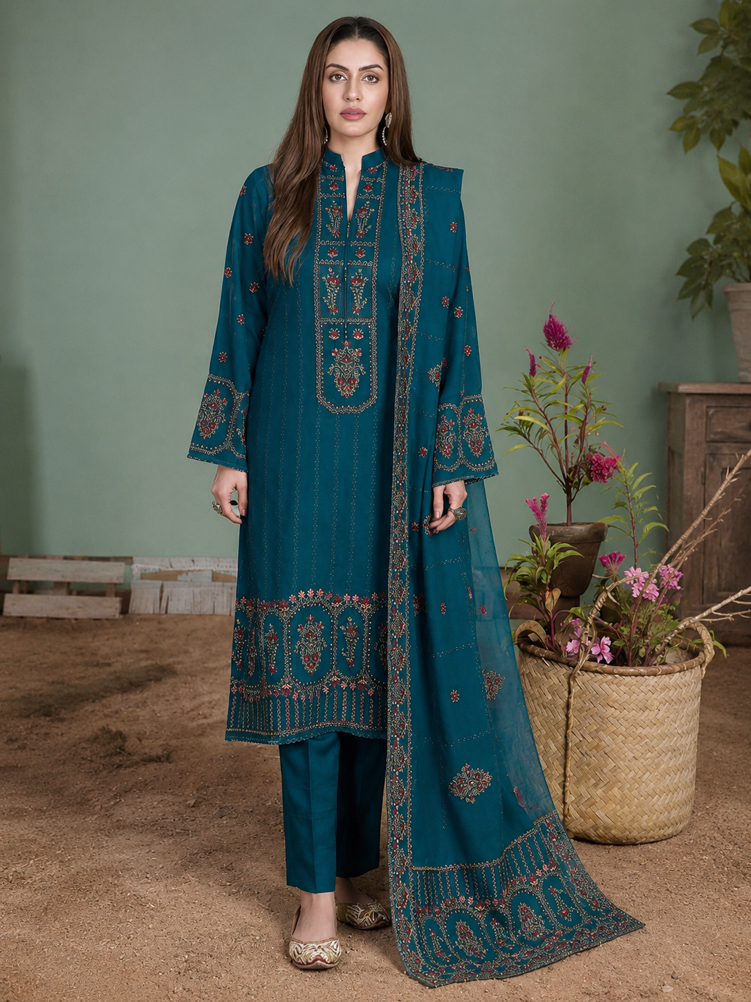 Mohagni Lawn Embroidered 3 Piece | MI115