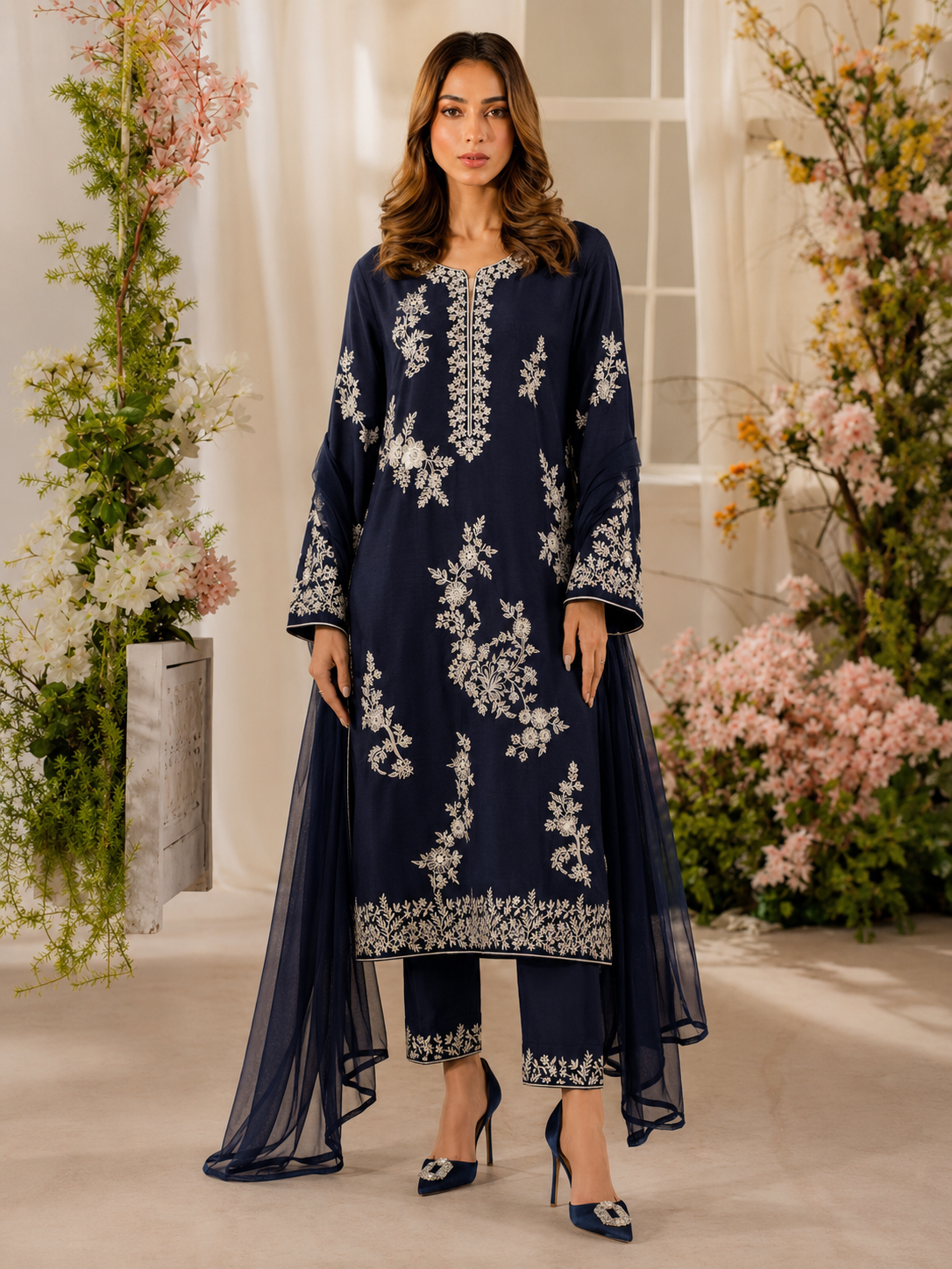 Batik Lawn Embroidered 3 Piece | BK221