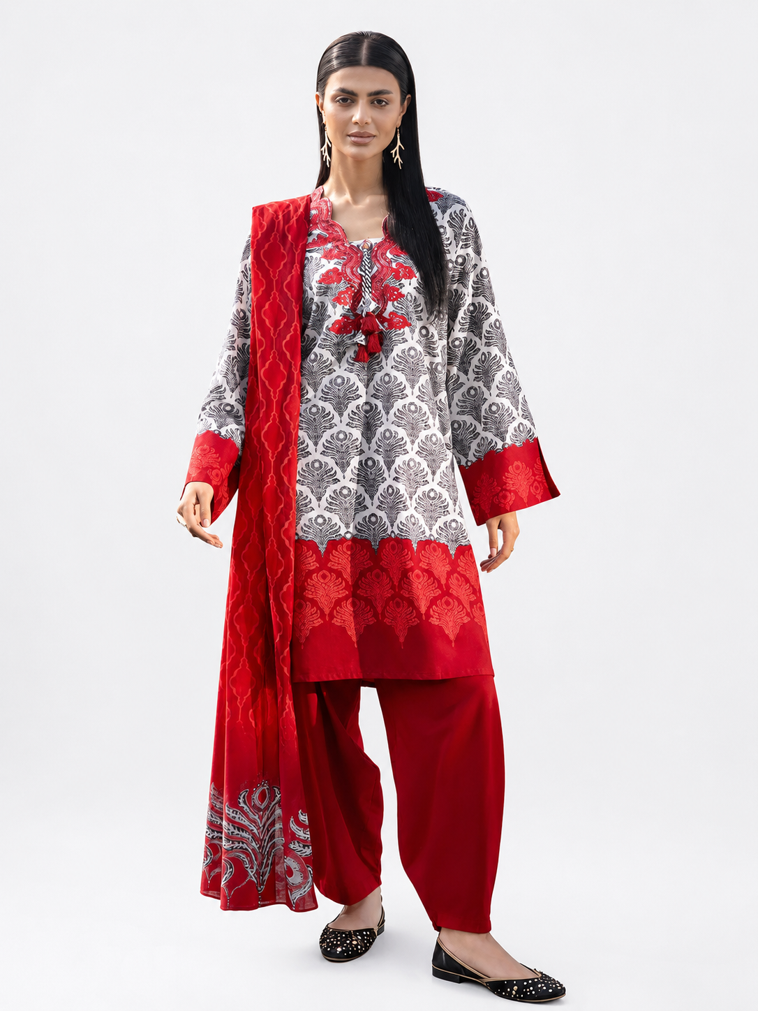 Gul Ahmad Lawn Digital Printed 3 Piece | GA116