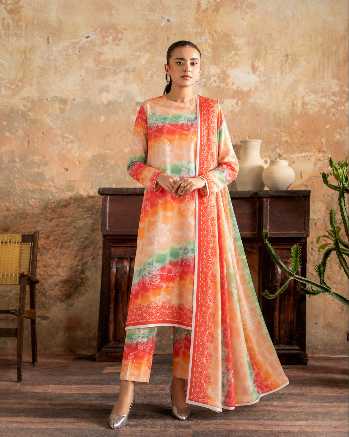 Gull Jee Lawn Digital Printed 3 Piece | GJ108