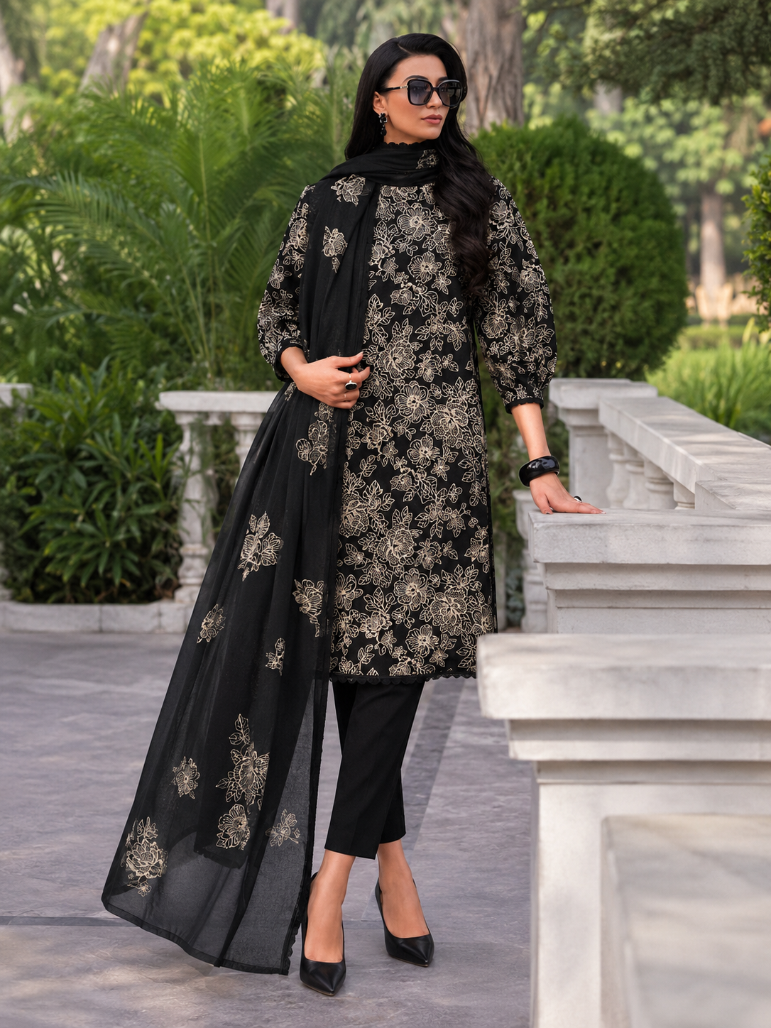 Bareeze Lawn Embroidered 3 Piece | BZ223