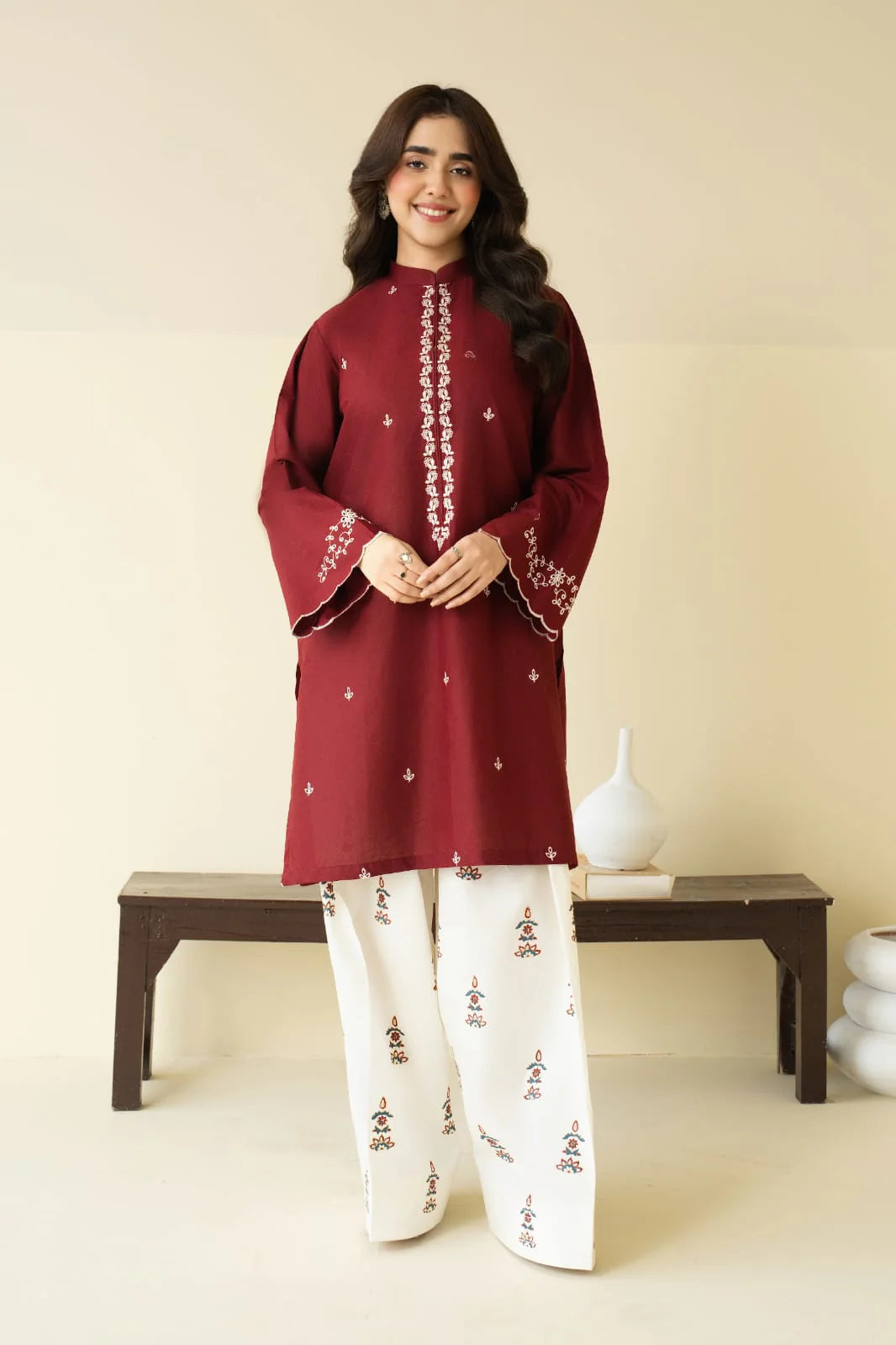 Pezwan Dhanak Embroidered 2 Piece | PZ100
