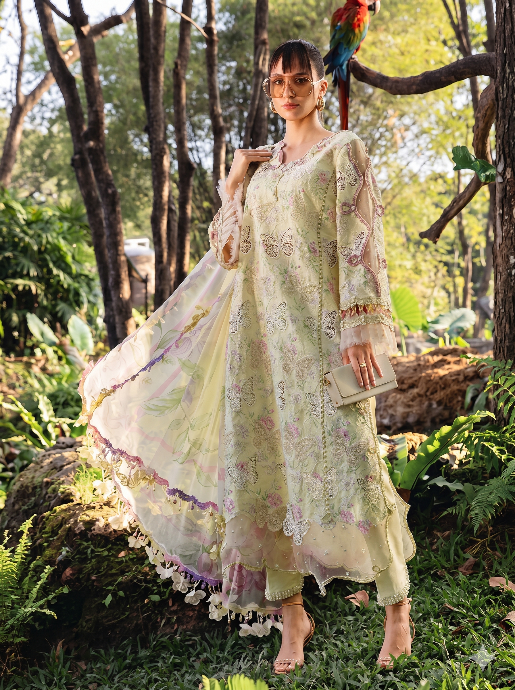 Maria B Lawn Embroidered 3 Piece | MB151