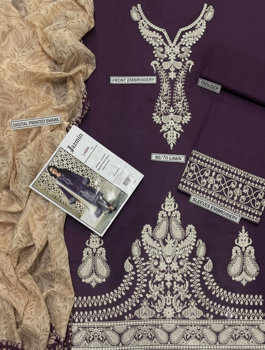 Urge Lawn Embroidered 3 Piece | UG229