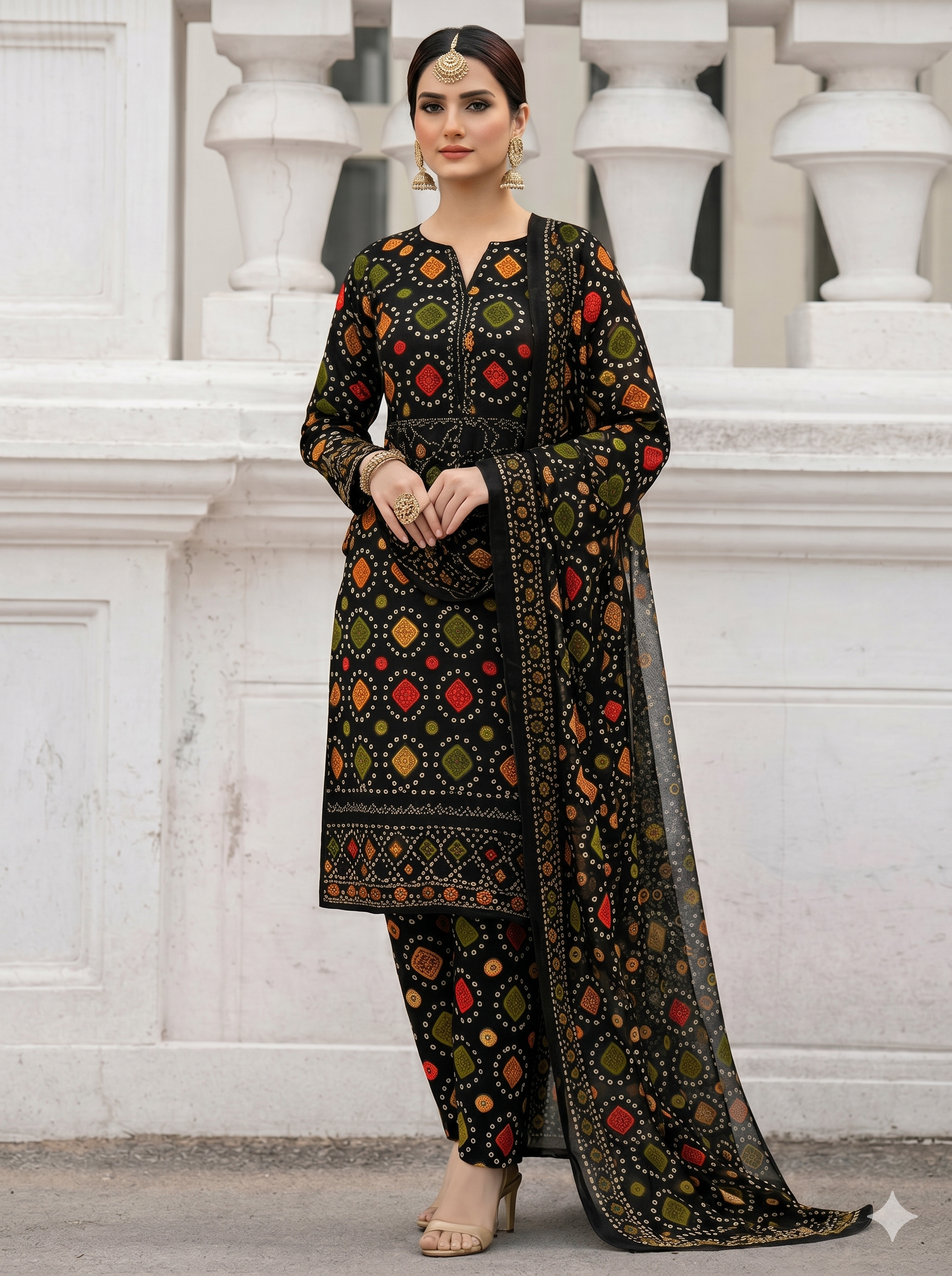 Aneela Lawn Embroidered 3 Piece | AN149