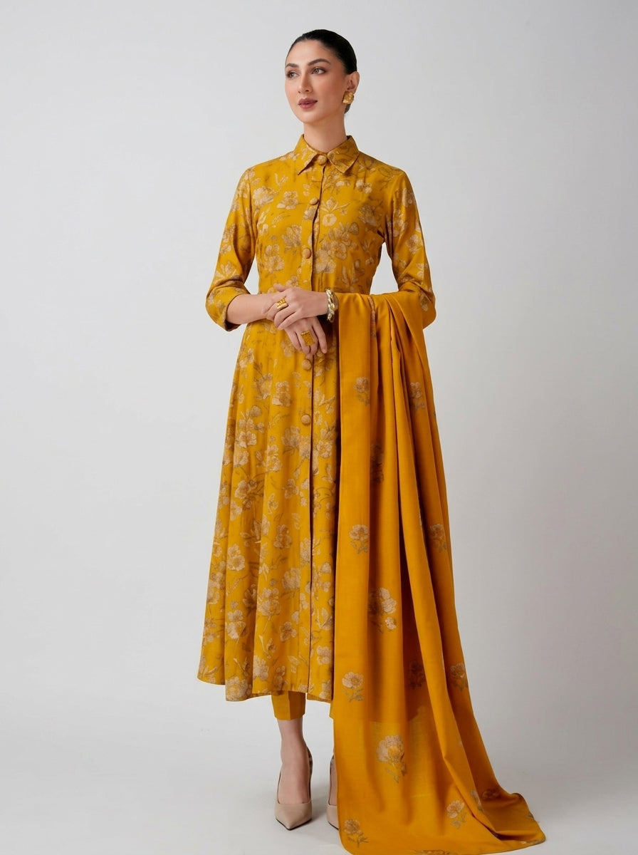 Bareeza Dhanak Embroidered 3 Piece | BA302