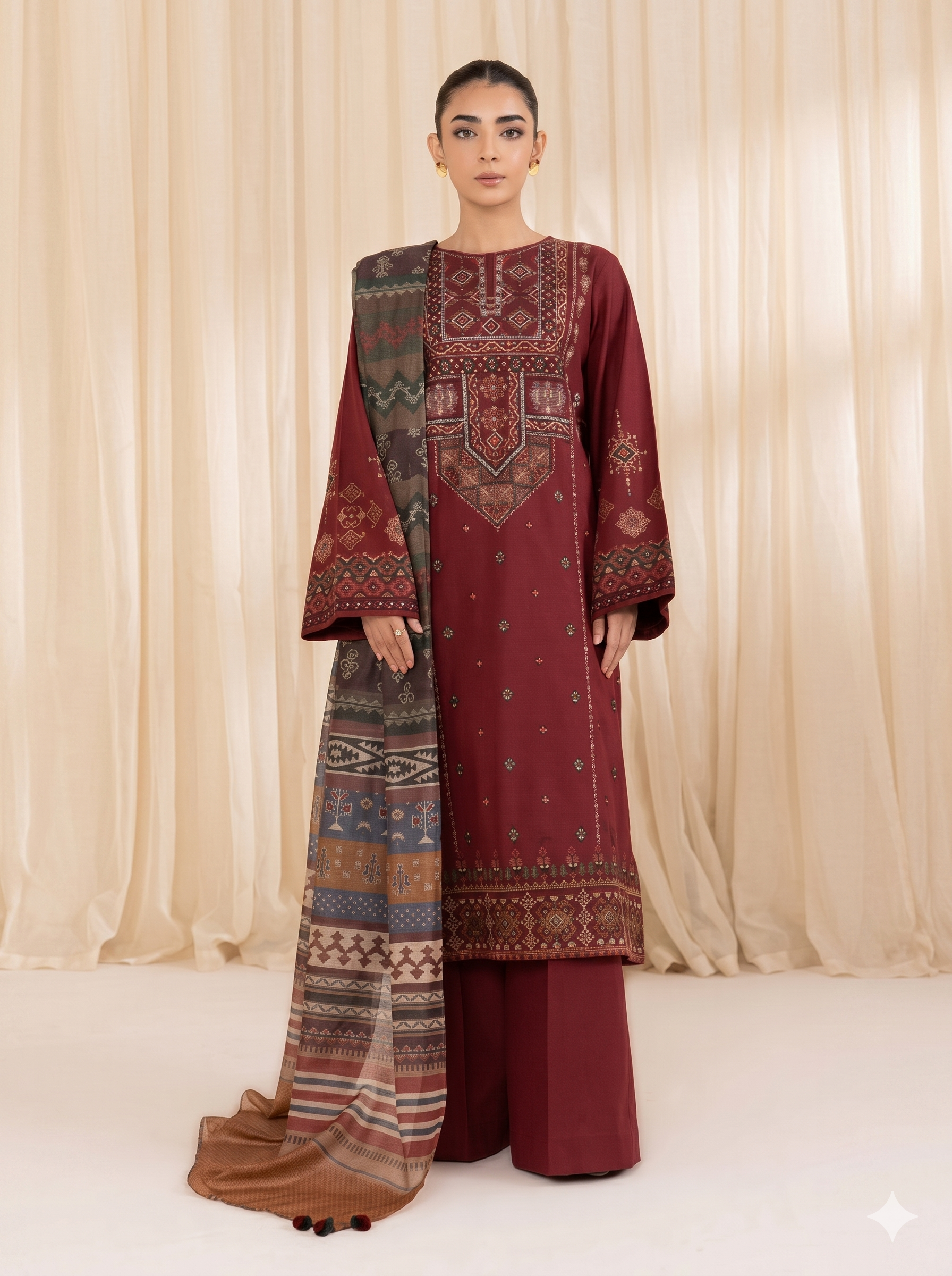 Sapphire Lawn Embroidered 3 Piece | SP114