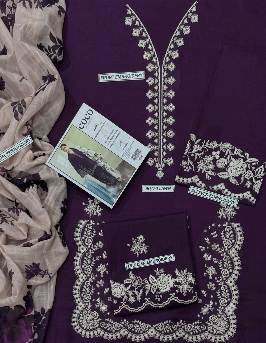Urge Lawn Embroidered 3 Piece | UG220